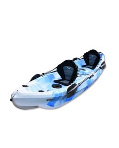 Nereus Double Fishing Kayak-Blue-White
